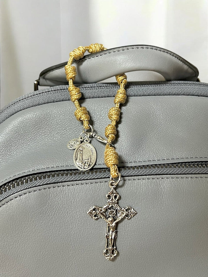 Pocket Rosary - PR73 - TR - LtBl - Knots of Grace