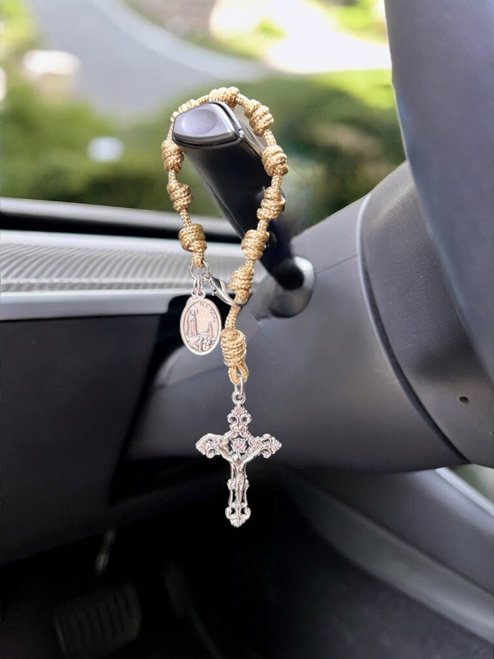 Pocket Rosary - PR73 - TR - GOLD - Knots of Grace