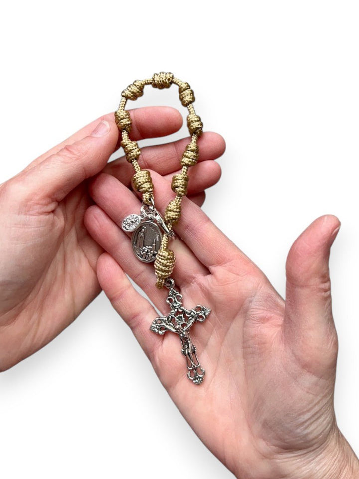 Pocket Rosary - PR73 - TR - GOLD - Knots of Grace