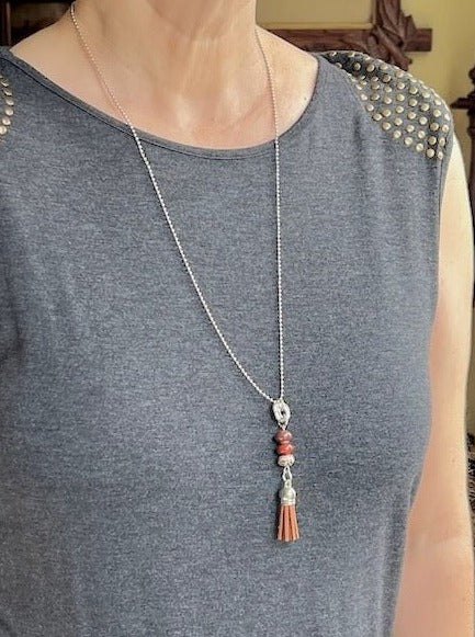 Jewelry - N-3Bead-POPPY - Knots of Grace