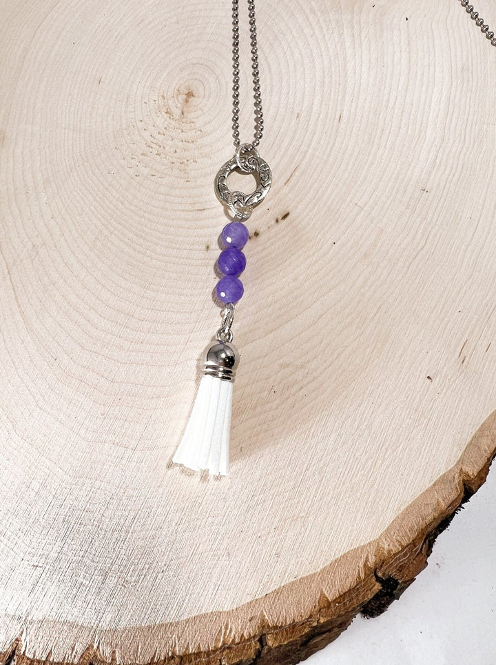 Jewelry - N-3Bead-POPPY-4 - Knots of Grace