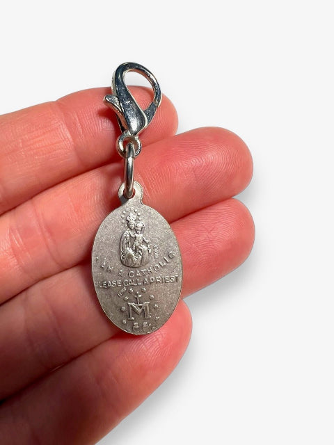 4 Way + I AM CATHOLIC Medal Rosary Marker or Zipper Pull - Knots