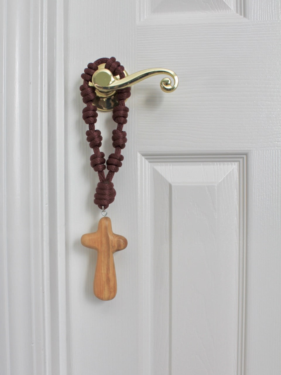 Sacred Simplicity Olive Wood Door Rosary