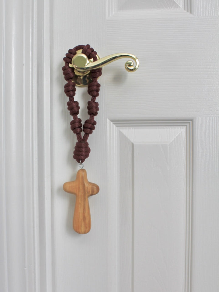Sacred Simplicity Olive Wood Door Rosary