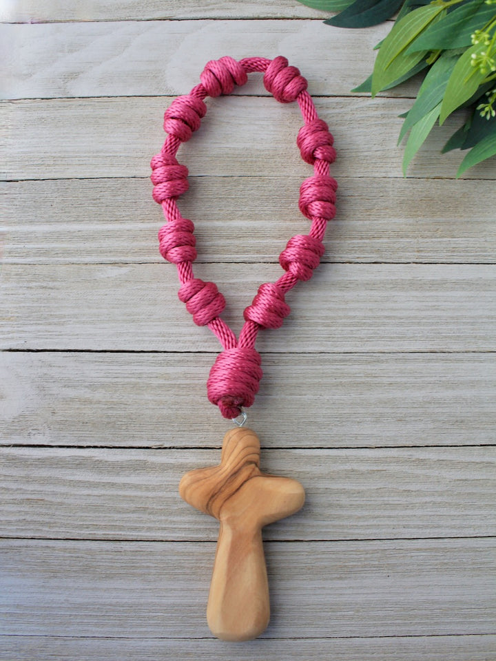 Sacred Simplicity Olive Wood Door Rosary