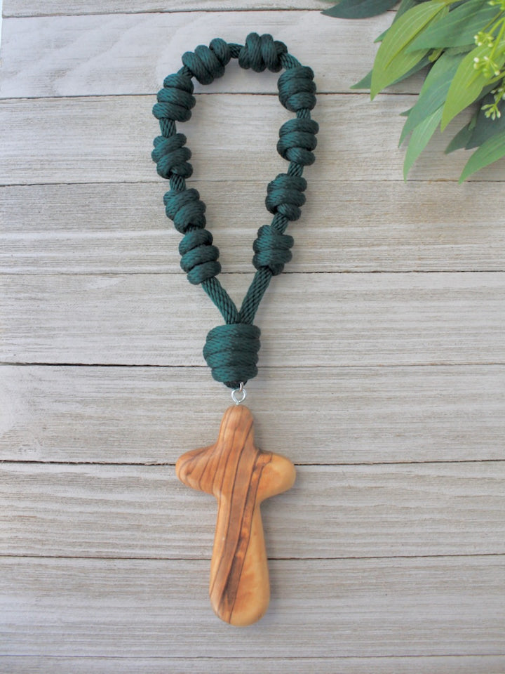 Sacred Simplicity Olive Wood Door Rosary