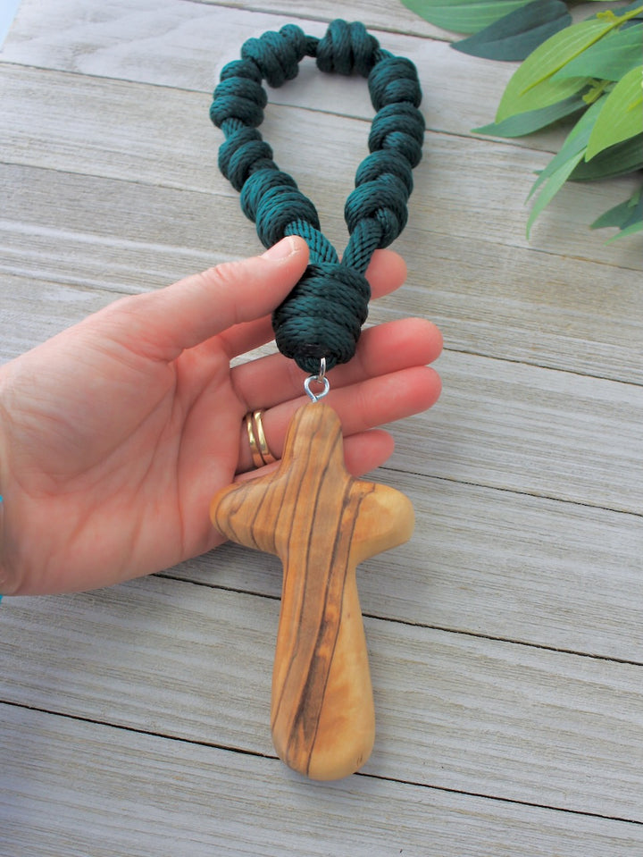 Sacred Simplicity Olive Wood Door Rosary