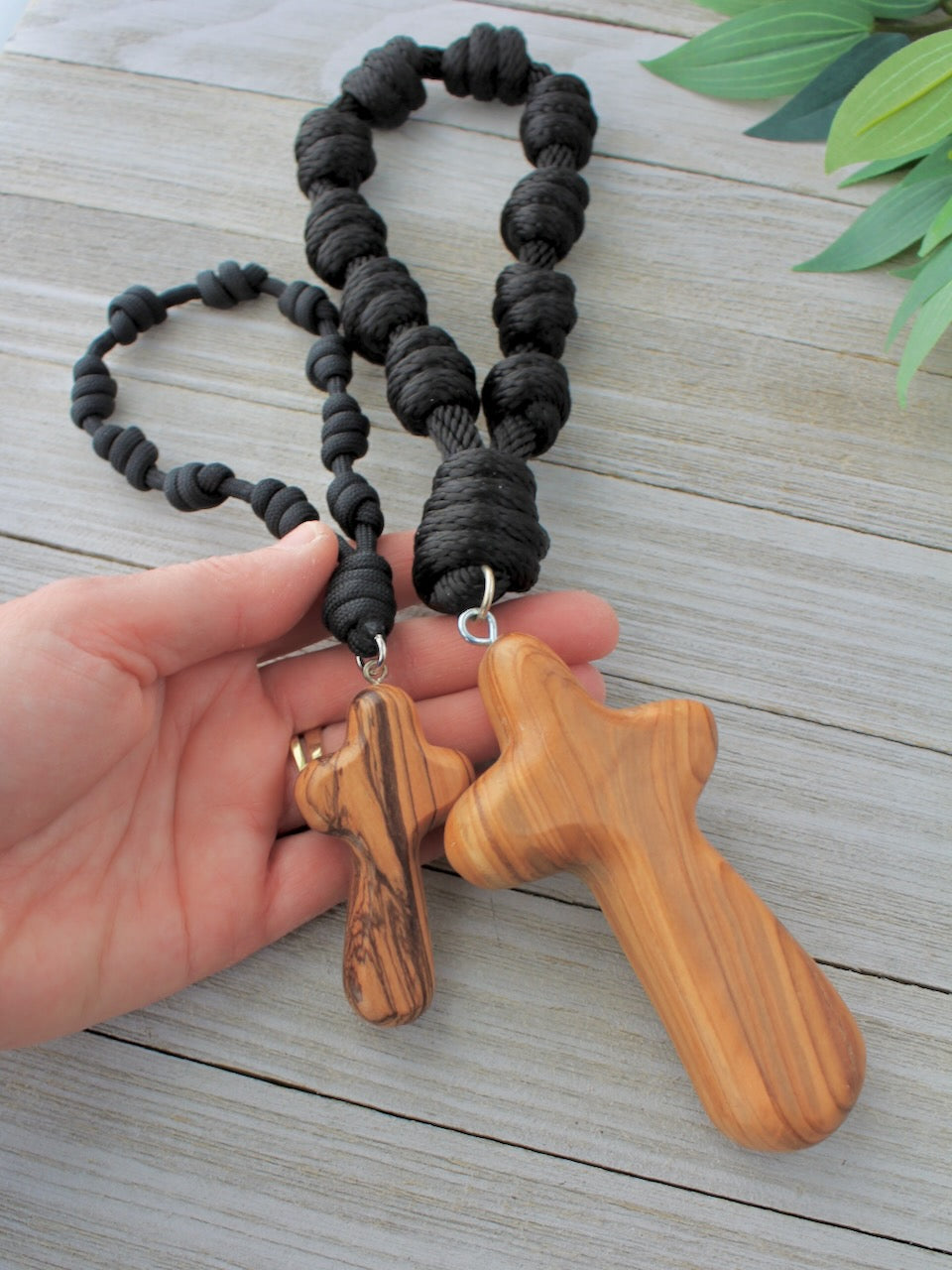 Sacred Simplicity Olive Wood Door Rosary