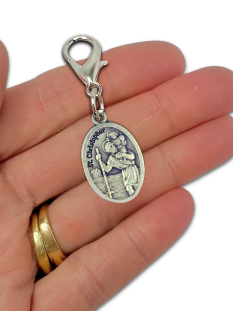 St Christopher Medal | Rosary Marker | Zipper Pull | Catholic
