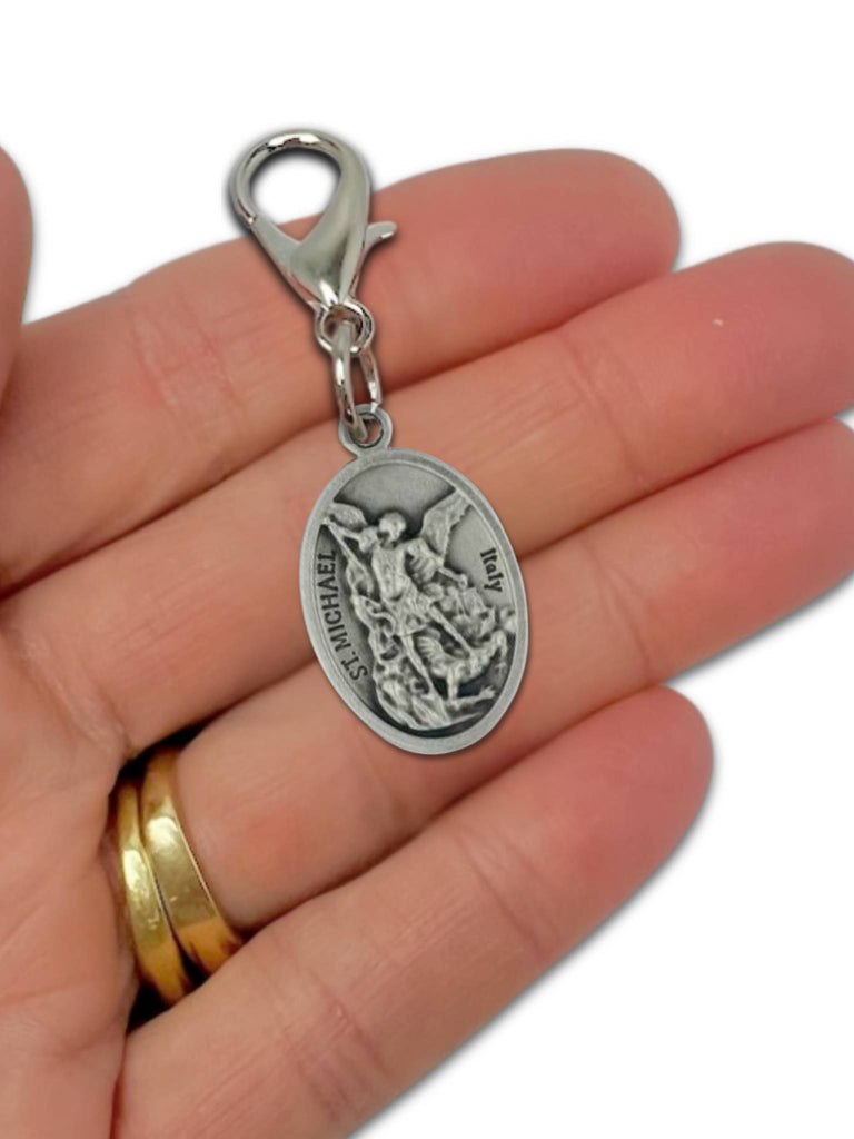 St Michael & Guardian Angel Medal | Rosary Marker | Zipper – Knots