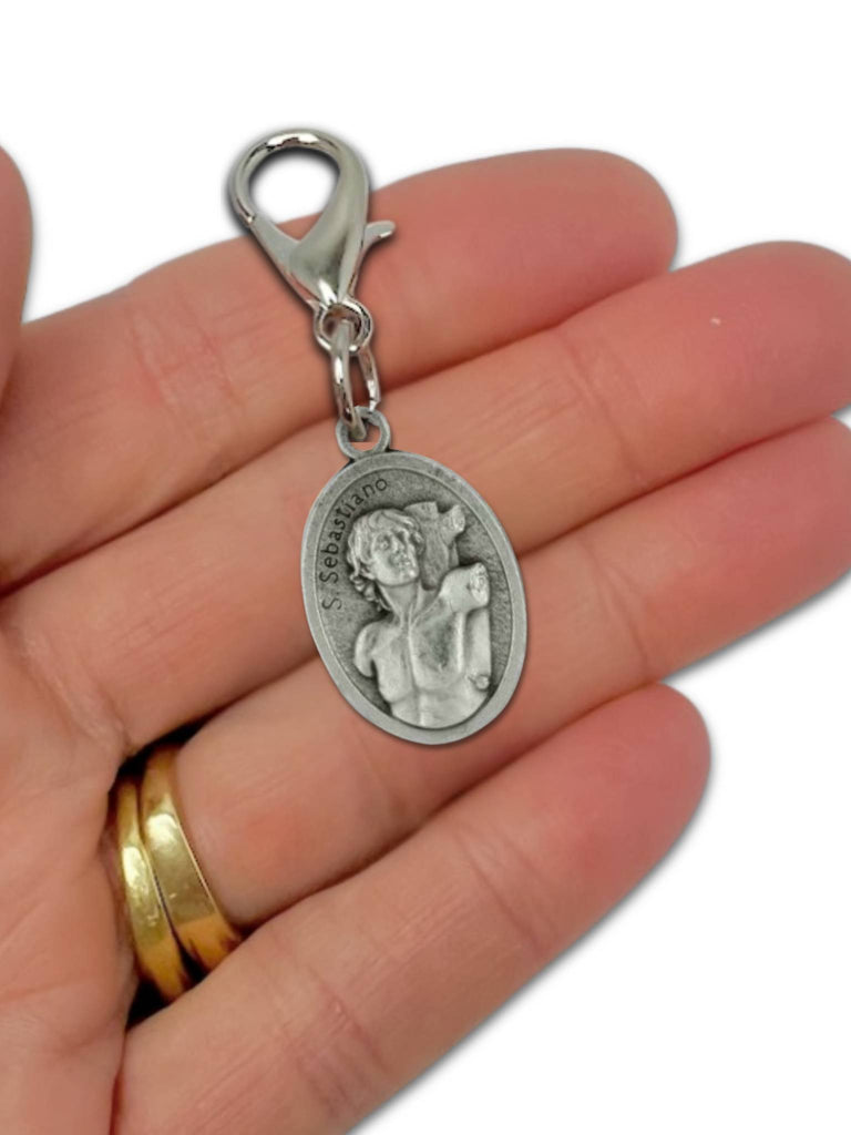 St Sebastian Medal | Rosary Marker | Zipper Pull | Catholic