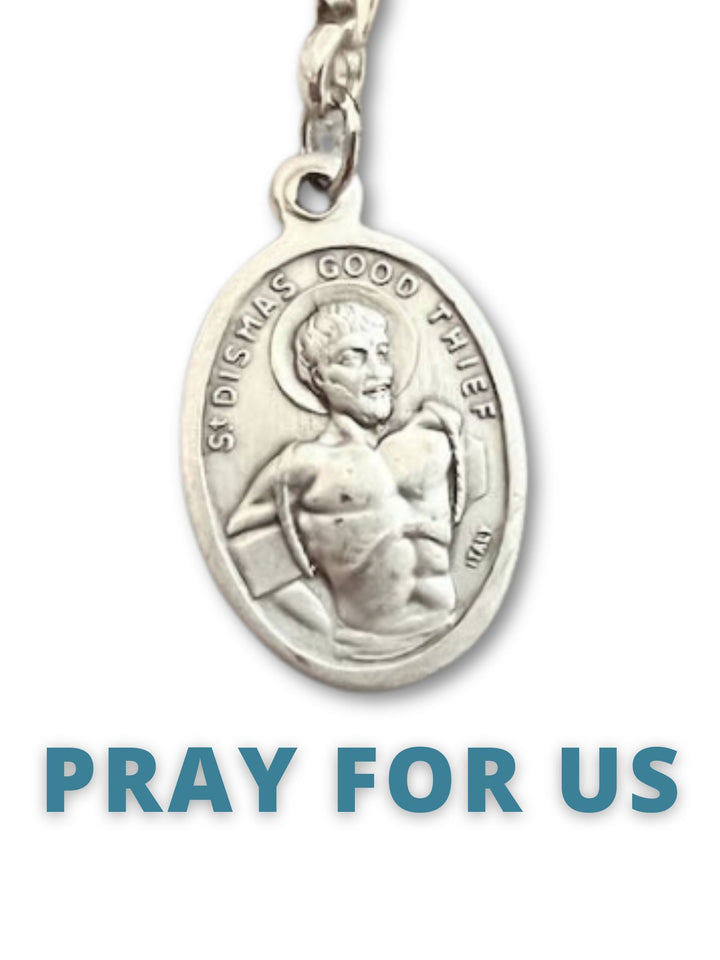 Limited Item – St. Dismas, The Good Thief Medal Rosary Marker or Zipper Pull