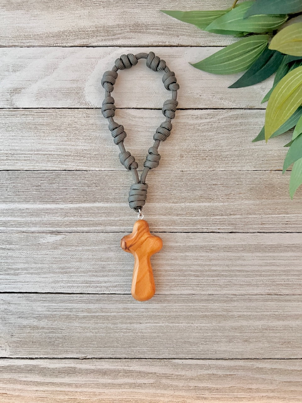 Simple Treasures Olive Wood Knotted Door Rosary