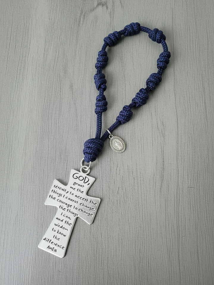 Serenity Prayer Knotted Pocket Rosary