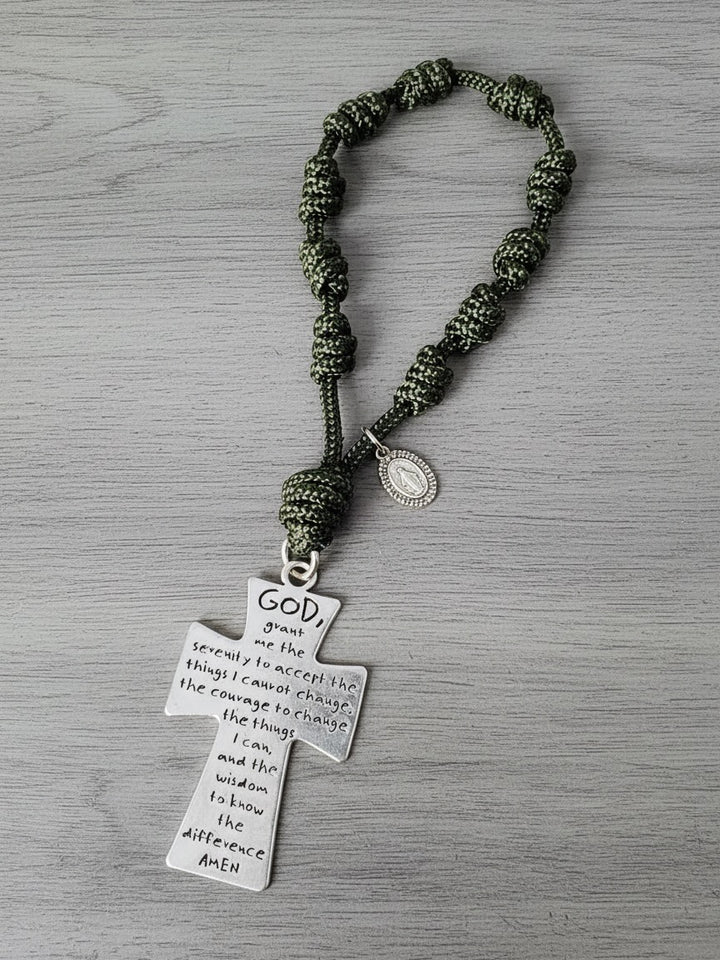 Serenity Prayer Knotted Pocket Rosary