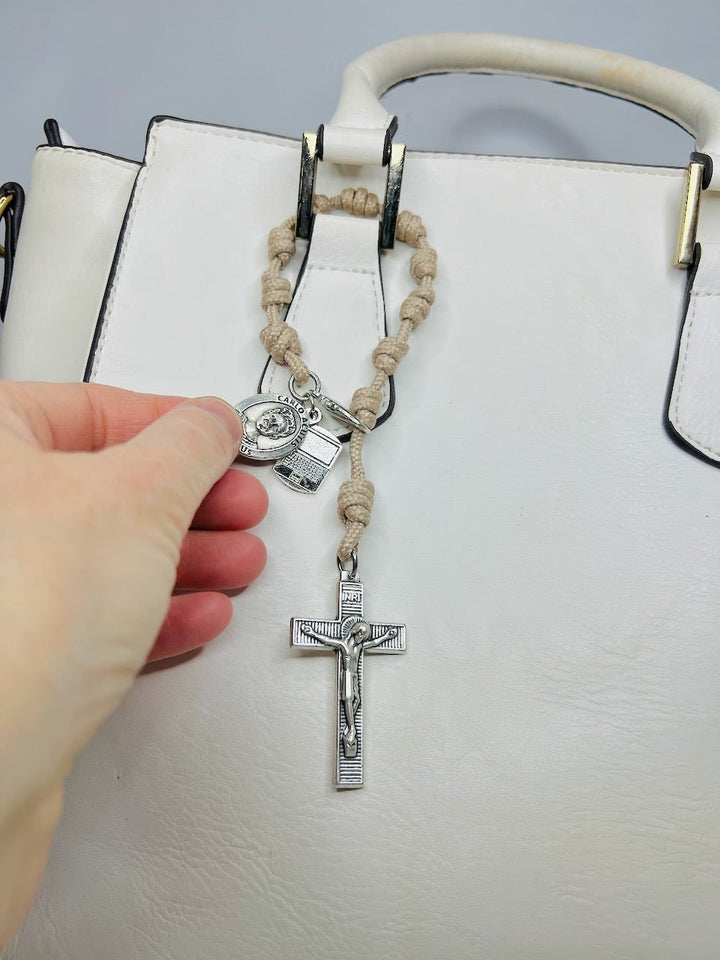 Pocket Rosary - PR66 - TR - TAN - Knots of Grace