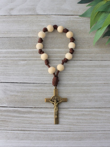 Shield of Faith St. Benedict Door Rosary – Knots of Grace