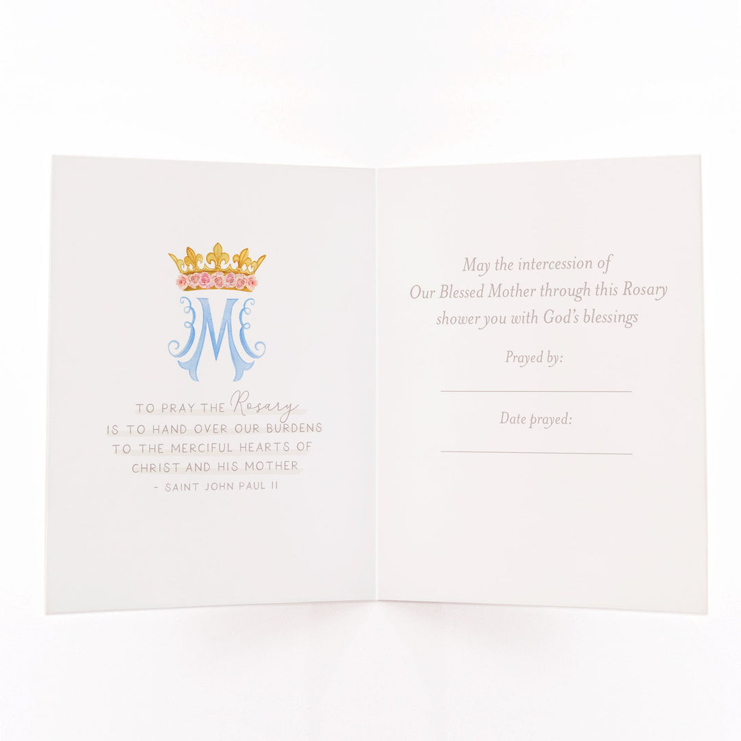 Rosary Card | Bouquet | Lilies