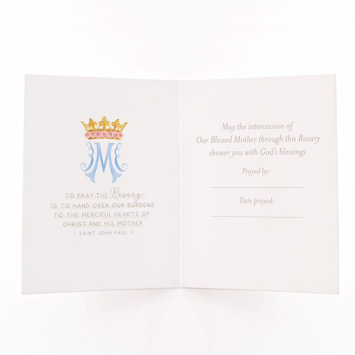 Rosary Card | Bouquet | Lilies