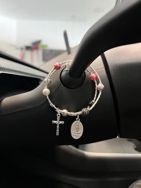 Our Lady of the Highway Steering Wheel Rosary