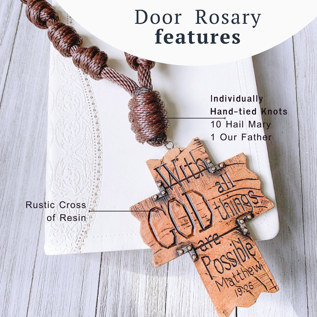 Door Rosary - DR484-BU - Knots of Grace