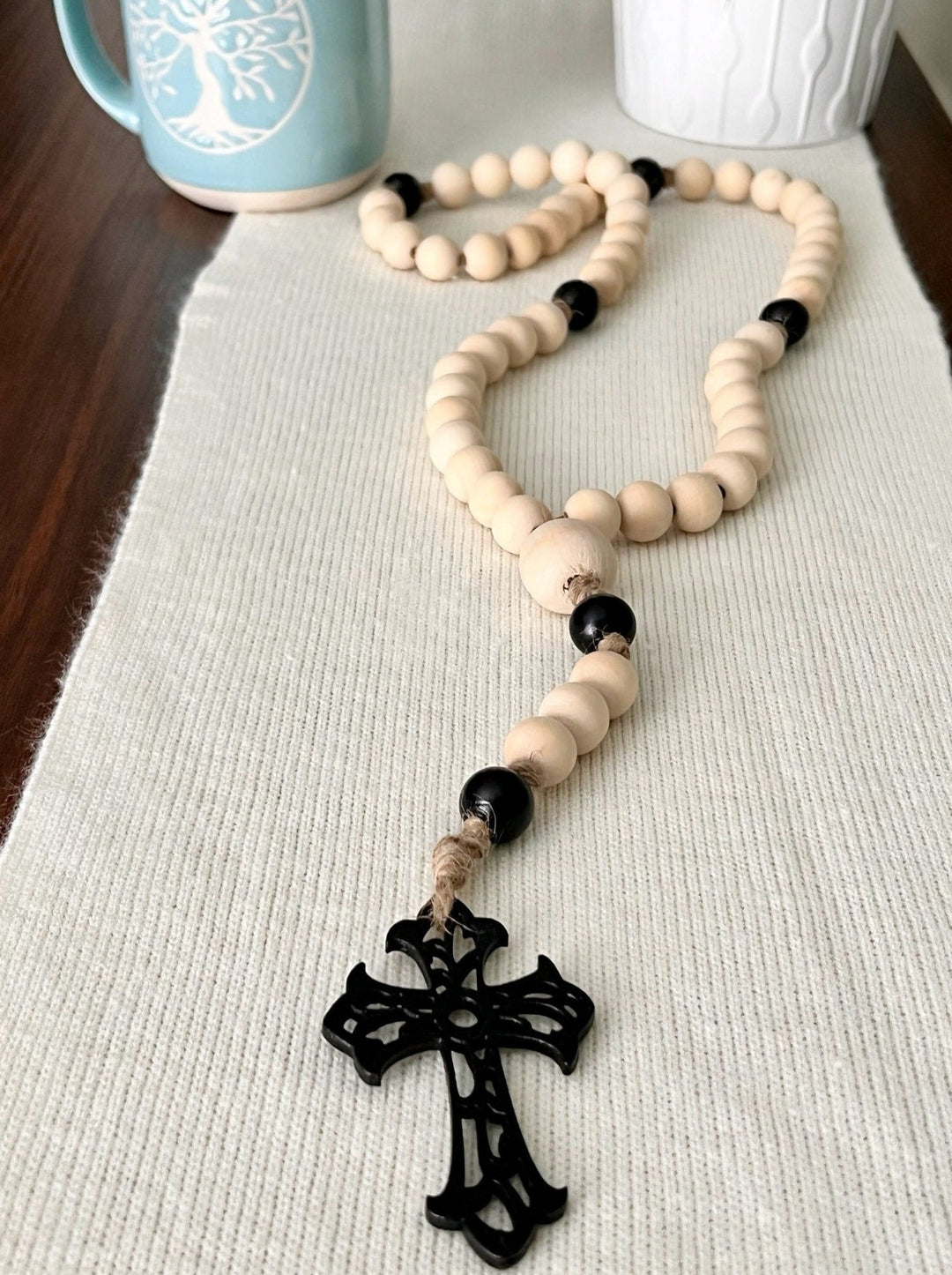 Wall Rosary - WR09-LtBl - Knots of Grace