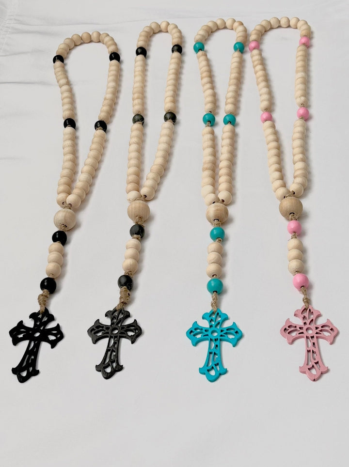 Wall Rosary - WR09-LtBl - Knots of Grace