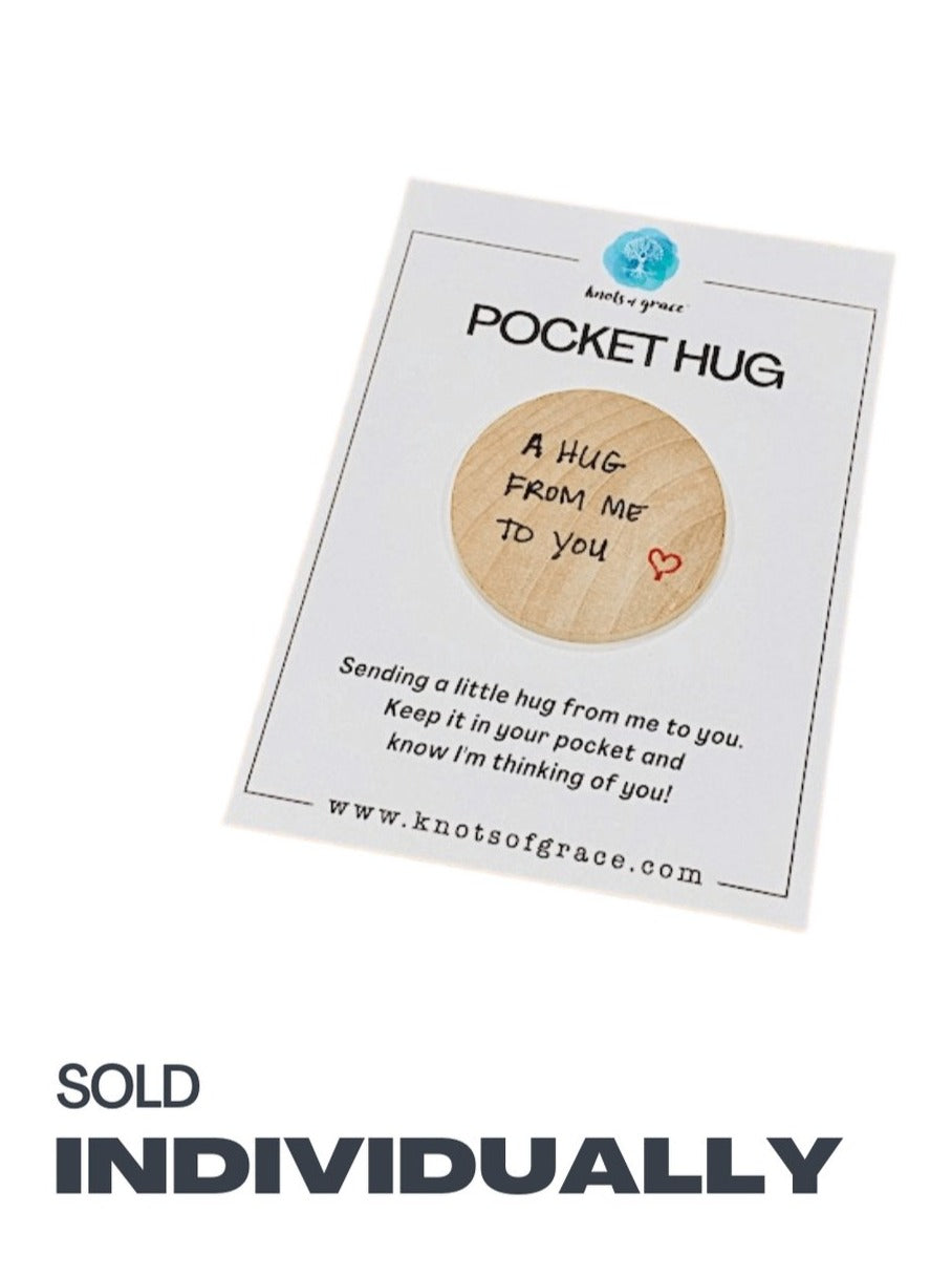 Pocket Hug Wooden Token – Knots of Grace