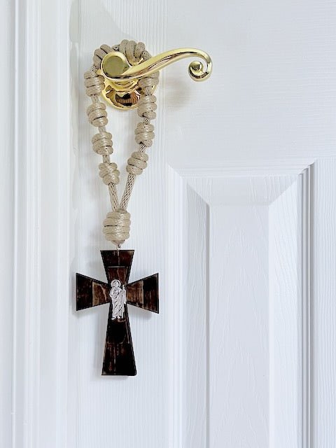 Door Rosary - DR515-KB-TAN - Knots of Grace