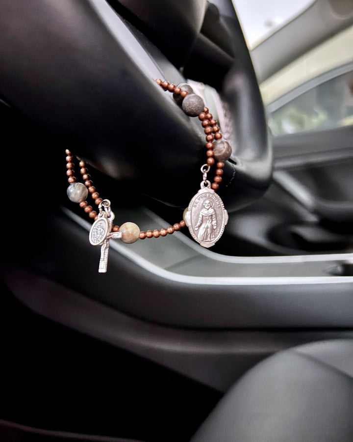 Steering Wheel Rosary - SWR50 - Knots of Grace