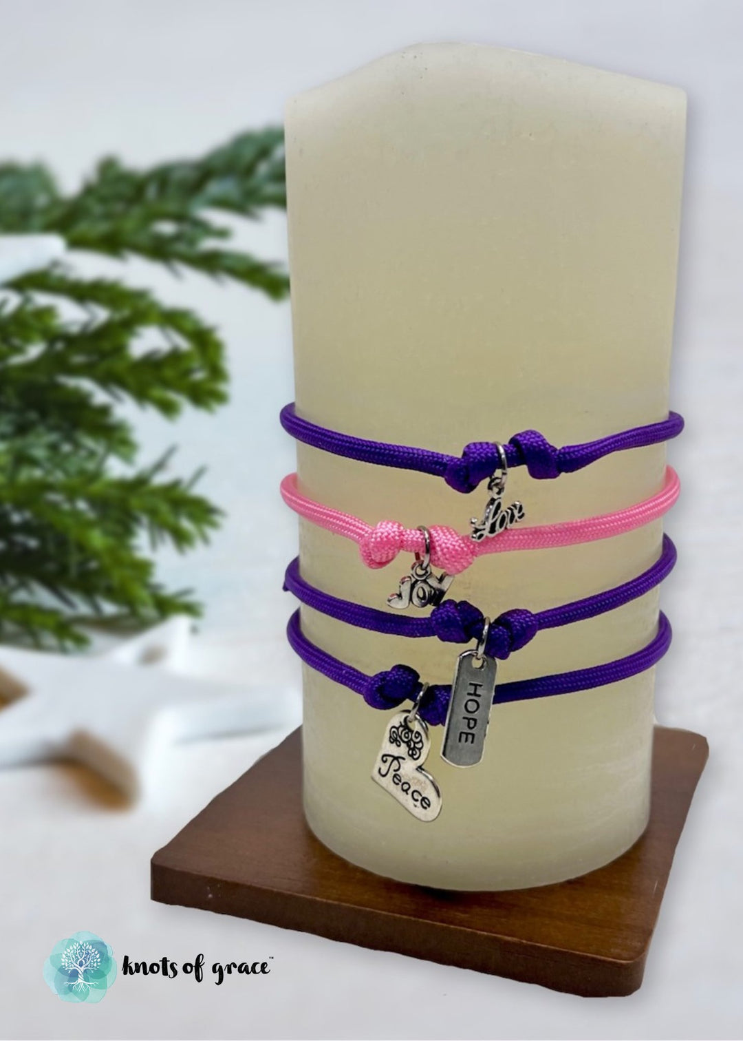 Holiday - AdventCandle-Set-LED - Knots of Grace